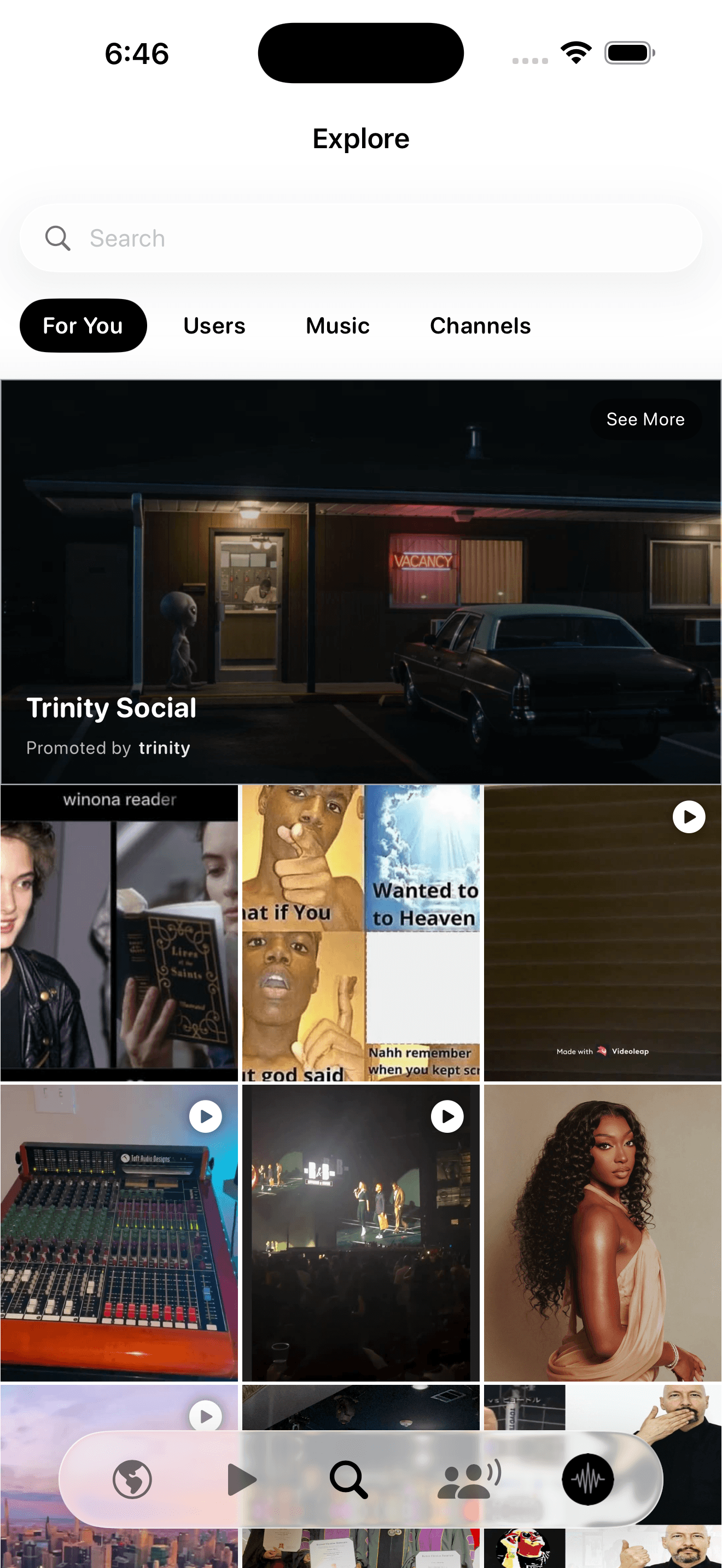 Explore on Trinity Social