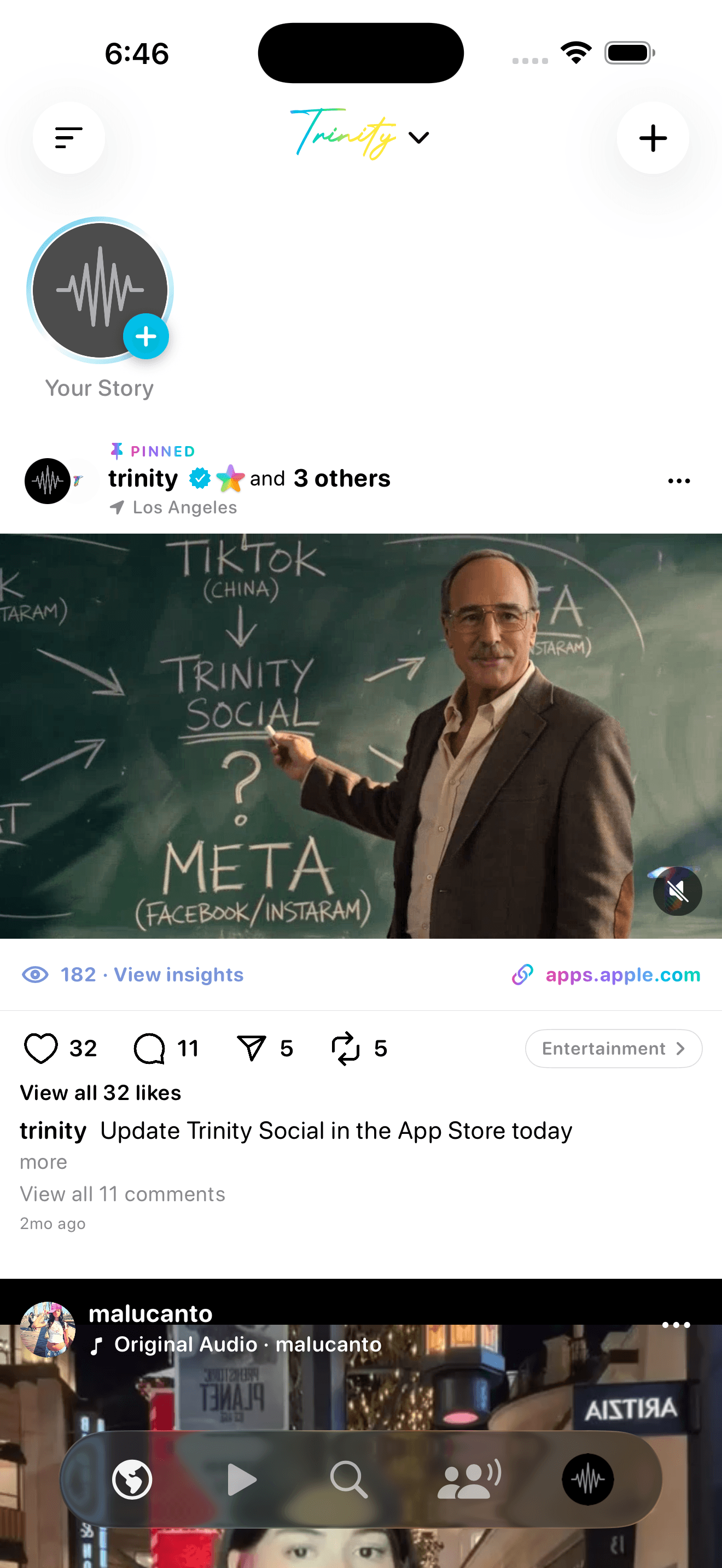 Feed on Trinity Social